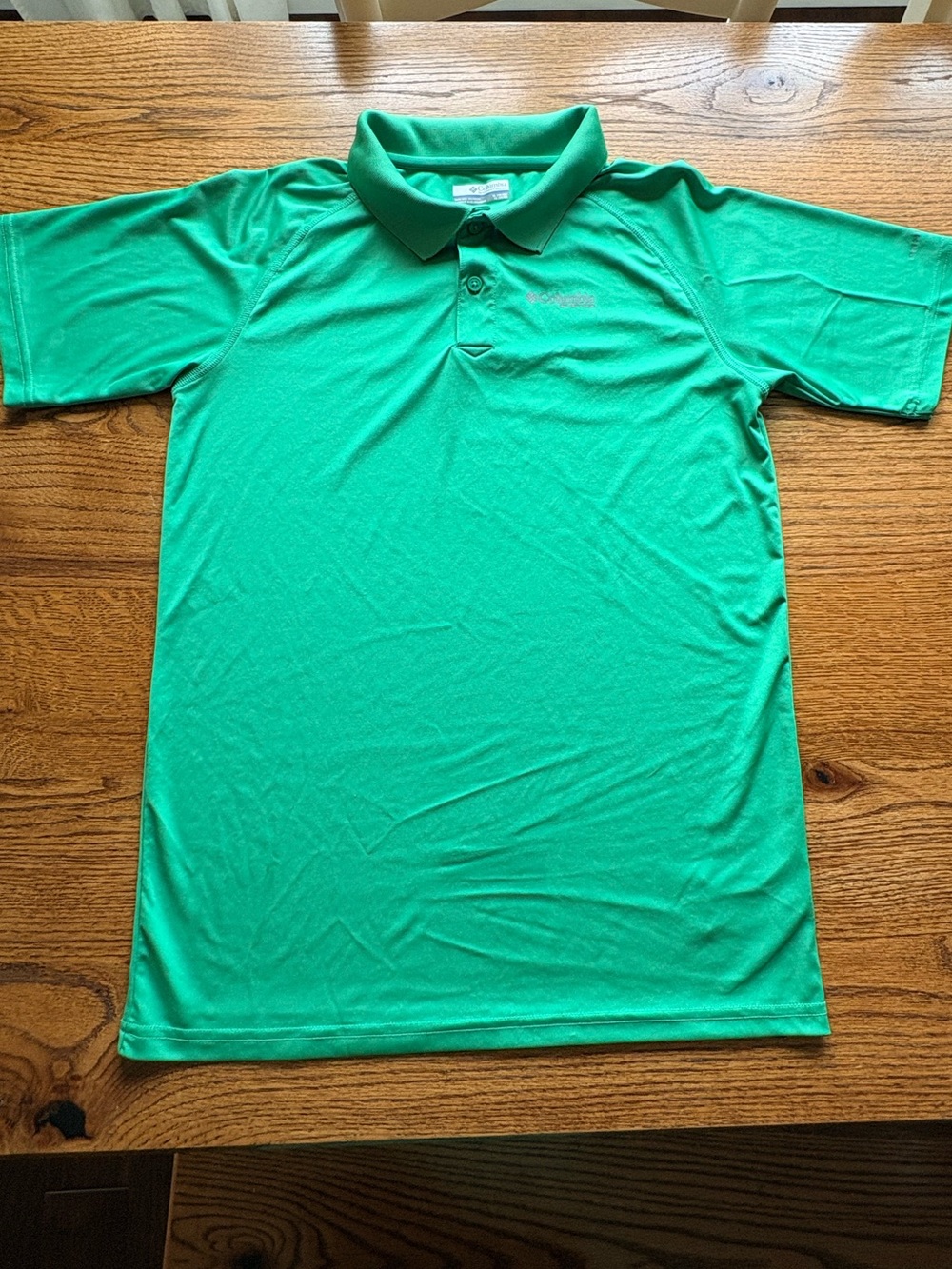 Columbia PFG Boy’s XL (18/20) Green 100% Polyester short sleeve Polo Shirt